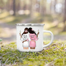 Enamel Mug Custom Name Tea Coffee Wine Mugs for Maid of Honor by Axyaa
