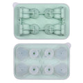 Axyaa Cat Ice Cube Mold - 4 Cavity Silicone Tray for Whiskey Cocktails