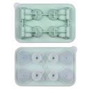 Axyaa Cat Ice Cube Mold - 4 Cavity Silicone Tray for Whiskey Cocktails