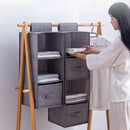 Axyaa Hanging Storage Shelves Clothes Organizer Drawer Closet Box