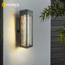 Axyaa Crystal Bubble Glass LED Wall Lamp for Outdoor Garden Entryway
