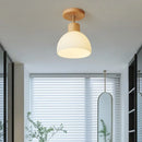 Axyaa Striped Glass LED Chandelier: Nordic Style Ceiling Light for Home Decor