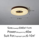 Axyaa Modern Walnut Crystal LED Ceiling Chandelier for Home Decor Lighting