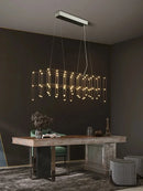 Axyaa Firefly LED Chandelier for Modern Dining Room and Bar Counter
