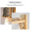 Axyaa Retro Hemp Rope Wall Lamps for Home Decor and Garden Lighting