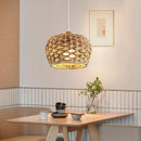 Axyaa Wabi Sabi Pendant Lights: Elegant Rattan Hanging Lamps for Bar Table, Living Room, and Restaurant