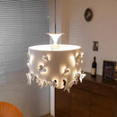 Axyaa Cream White Butterfly Pendant Light for Cozy Spaces