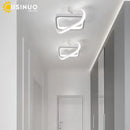 Axyaa LED Chandelier Indoor Ceiling Lamp White/Black Bedroom Living Room Lighting