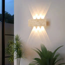 Axyaa Stone LED Wall Lamp: Garden Light, Waterproof Sconces Fixture for Indoor/Outdoor Decor