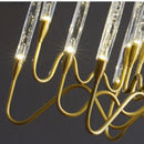Axyaa Crystal Pendant Lamp: Elegant Bubble LED Chandelier for Home, Restaurant, Living Room, Bedroom