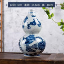 Axyaa Dragon Pattern Ceramic Vase - Jingdezhen Imitation Official Kiln Crackle Glaze
