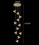 Axyaa Modern LED Ceiling Chandelier for Bedroom and Dining Room