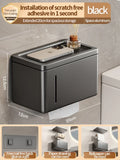 Axyaa Toilet Tissue Box: Wall Mounted Bathroom Paper Storage Rack