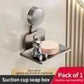 Axyaa Bathroom Soap Holder Drain Storage Rack - Bathroom Accessories