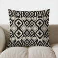 Axyaa Modern Abstract Black & White Throw Pillow Cover for Sofa, Bedroom, Car