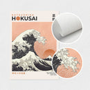 Retro Ocean Wave Japanese Gallery Wall Art Set by Axyaa