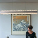 Axyaa Modern Ring Stairs LED Chandeliers for Living and Dining Room Lighting