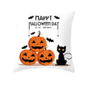 Axyaa Black Cat Pumpkin Cushion Cover 45x45 cm - Home Decor Funny Printed Pillow Case