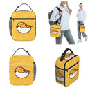 Axyaa Gudetama Cartoon Eggs Lunch Bag - Insulated Portable Food Container
