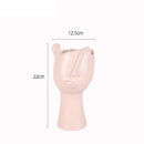 Axyaa Pout Face Ceramic Vase | Room Aesthetic Decor & Flowers Arrangement