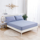 Axyaa Soft Fitted Sheet Set, Solid Color, Single Double Bed Sheet & Pillowcases
