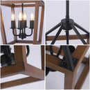 Axyaa Rustic Iron Cage Chandelier for Home Bar Shop