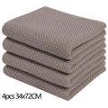 Axyaa Waffle Weave Kitchen Towel Set Absorbent Quick Dry Dishcloth Wash Cloth