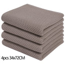 Axyaa Waffle Weave Kitchen Towel Set Absorbent Quick Dry Dishcloth Wash Cloth