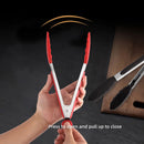 Axyaa Stainless Steel Food Clip with Silicone Non-slip Handle