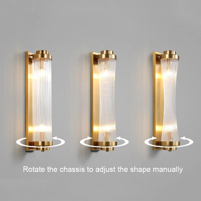 Axyaa Crystal Wall Lamp for Luxurious Indoor Lighting