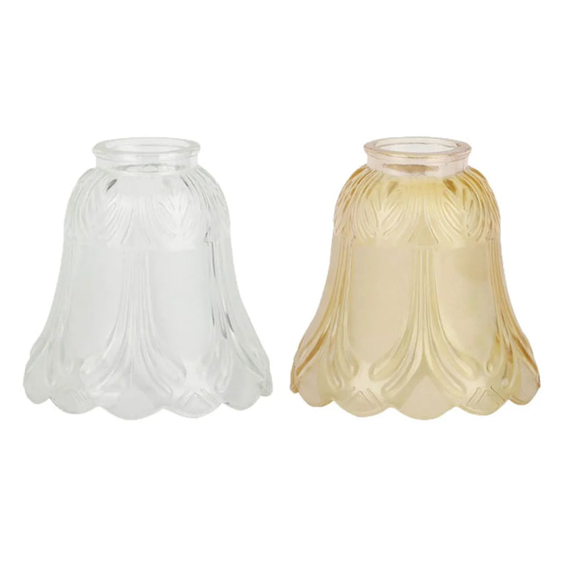 Axyaa Clear Cognac Glass Shade Replacement for Ceiling Fan and Wall Fixtures