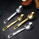 Axyaa Long Handle Soup Spoon Ladle Colander Tableware Kitchen Utensils