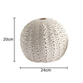 Honeycomb Ceramic Vase with Artificial Flowers for Axyaa Aesthetic Room Decor