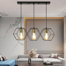 Axyaa Geometric LED Chandelier - Elegant Lighting Fixture for Dining Room Décor