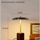 Axyaa Retro Luxury LED Brass Glass Desk Lamp for Living Room Bedroom