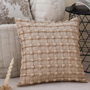 Nordic Quilted Cushion Cover 45x45cm for Indoor Living Room Sofa by Axyaa