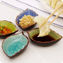 Axyaa Leaf Ceramic Seasoning Dish Set of 2