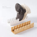 Axyaa Bamboo Baseball Cap Display Rack: Bedroom & Living Room Storage Solution