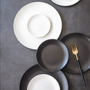 Axyaa Matte Ceramic Steak Plate, Nordic Style, Scratch Resistant, Western Food Tray