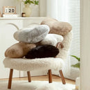 Axyaa Rabbit Hair Plush Pillow for Living Room Sofa and Car Cushion