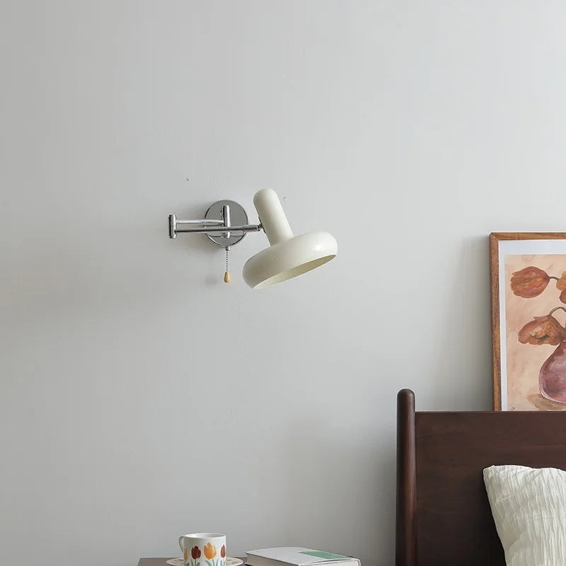 Axyaa Swing Arm LED Wall Sconce Modern Stair Light Pull Chain Switch