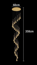 Axyaa Crystal Chandeliers LED Ceiling Lamp for Living Room