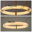 Axyaa Classic Marble Ring LED Chandelier Pendant Light
