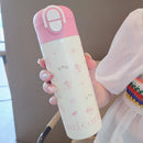 Axyaa Kids Stainless Steel Straw Tumbler - Cute Capibala Design