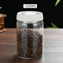 Axyaa Glass Coffee Beans Storage Jar - Vacuum Sealed Moisture-proof Container