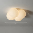 Axyaa Minimalist Flush Mount Ceiling Lamp with E27 Bulb Holder for Home, Hotel, Bedroom