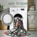 Axyaa Retro Floral Print Soft Living Room Carpet - Nordic Style Bedside Rug