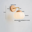 Axyaa Cotton LED Wall Lamp PE Lampshade Pull Chain Switch Nordic Stair Light Fixtures