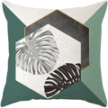 Axyaa Plants Print Linen Cushion Cover for Stylish Home Decor 45*45cm