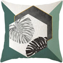 Axyaa Plants Print Linen Cushion Cover for Stylish Home Decor 45*45cm